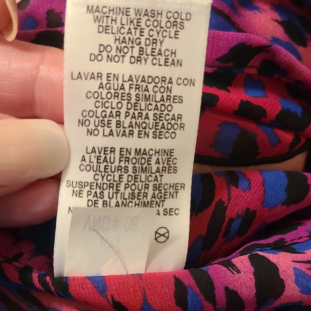 Capezio Vibrant Animal Print Sheer Wrap Skirt Ballet Dance - Picture 7 of 7